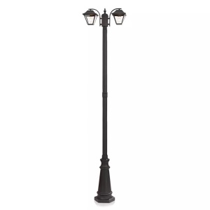 STALP ILUMINAT SOCLU 2XE27 228CM - NEGRU - Img 2