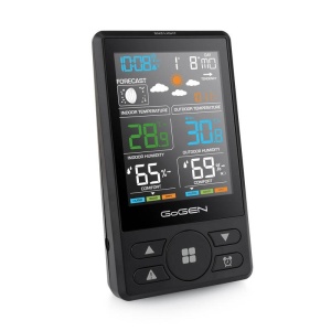 Statie meteo cu prognoza animata GoGEN ME 1250B, LCD color, senzor extern fara fir, negru - Img 5