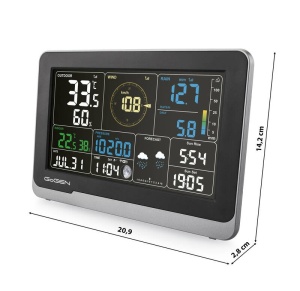Statie meteo profesionala GoGEN ME 4900, LCD color, senzori de ploaie, temperatura, vant si umiditate, Aplicatie WSView Plus, negru - Img 4