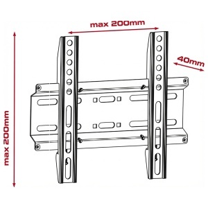 SUPORT TV UNIVERSAL 23-42 INCH 35KG - Img 3