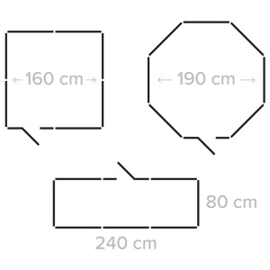 TARC MODULAR PENTRU CAINI 8 PANOURI 80X60 CM REBEL ANIM - Img 9