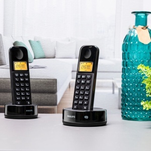 TELEFON DECT D1602 NEGRU PHILIPS - Img 3