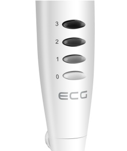 Ventilator cu picior ECG FS 40a RB White, 50 W, 3 viteze, oscilatie, silentios, alb - Img 2
