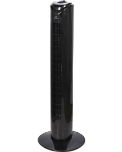 Ventilator turn LENTZ, 45W, 81cm, 3 viteze, oscilatie, negru
