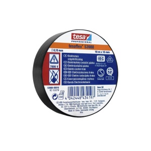 BANDA IZOLATOARE TESAFLEX 10M NEGRU 10BUC - Img 2
