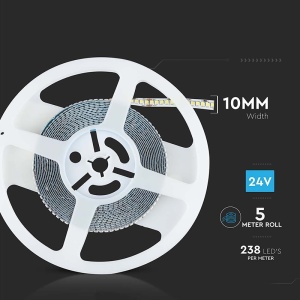 BANDA LED SMD2835 24V 6400K IP20 5M - Img 12