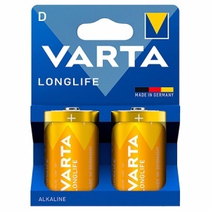BATERIE ALCALINA LONGLIFE LR20 BL 2 BUC VARTA
