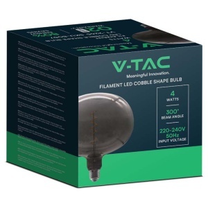 BEC FILAMENT LED 4W E27 STICLA NEAGRA - Img 3