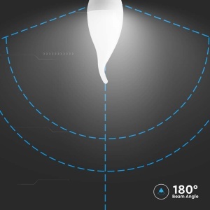 BEC LED E14 3.7W 3000K ALB CALD - Img 6