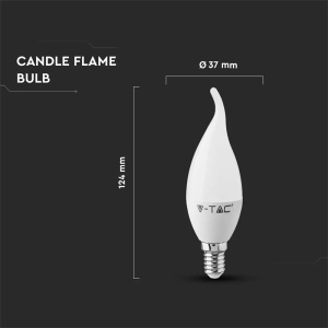 BEC LED E14 4W 6000K ALB RECE - Img 4