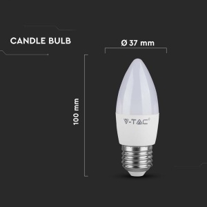 BEC LED E27 4.5W 3000K ALB CALD - Img 4