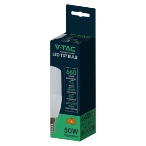 BEC LED T37 E14 7.5W 3000K ALB CALD - Img 3