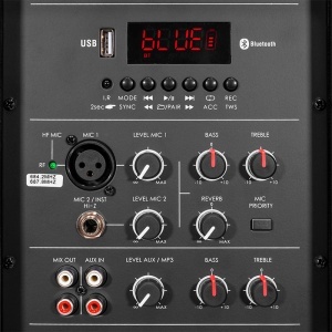 BOXA PORTABILA 12''/31CM 250W RMS TWS CU BT/USB + 2 MIC WIRELESS - Img 5