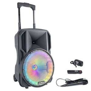 BOXA PORTABILA ILUMINATA LED 10"/25CM 35W RMS CU USB/SD/BT/FM