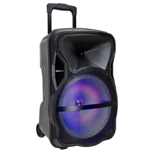 BOXA PORTABILA ILUMINATA LED 15"/38CM 50W RMS CU USB/SD/BT/FM