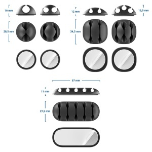 CABLE HOLDER SET 5 BUC - Img 3
