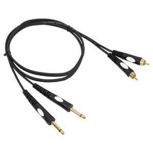 CABLU 2 RCA - 2 JACK 6.35 MONO 3M - Img 2