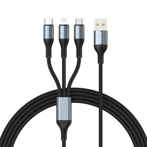 CABLU 3A 3IN1 USB LA USB-C - LIGHTNING - MICRO USB - Img 2