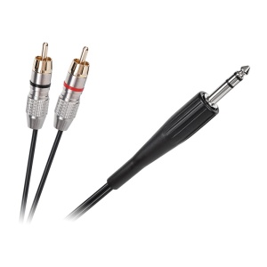 CABLU JACK 6.3 MONO TATA - 2XRCA TATA 3M - Img 2