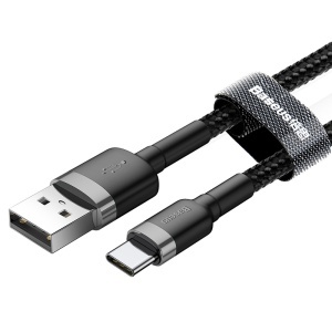 CABLU USB - USB-C 2A 2M BASEUS - GRI/NERGU - Img 3
