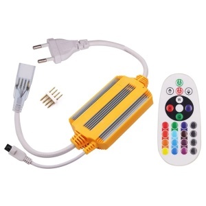 CONTROLER SI TELECOMANDA BANDA LED FLEXIBILA 10MM RGB - Img 2