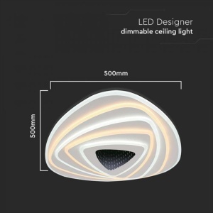 CORP ILUMINAT DECORATIV DIMABIL 120W 3000K + 6000K - ALB - Img 3