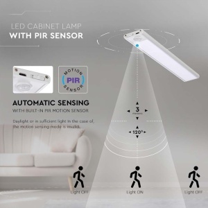 CORP ILUMINAT LED 2.5W 4000K IP20 CU SENZOR MISCARE - ARGINTIU - Img 10