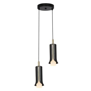 CORP ILUMINAT LED 2X5W 3000K 2000X1770MM - NEGRU