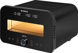 Cuptor electric pentru pizza ECG FORZA 4600 Pizza Nero, 1700W, temperatura maxima 450°C, piatra refractara 32 cm, timer, negru - Img 3