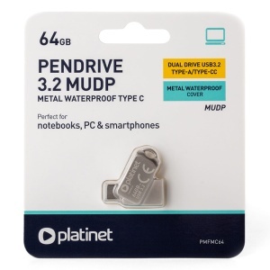 FLASH DRIVE USB 3.2 64GB PLATINET - Img 4