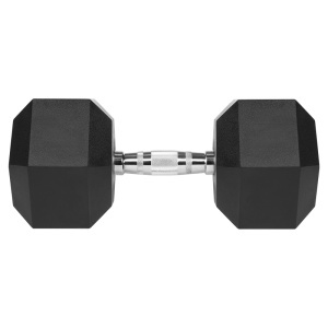 GANTERA DUMBBELL HEX FONTA CAUCIUCATA 30KG REBEL ACTIVE - Img 3