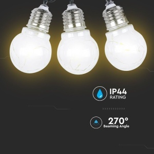 GHIRLANDA SOLARA LED 1W X 10 IP44 3000K - Img 5