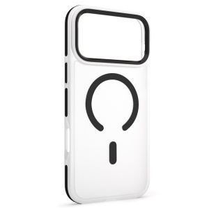 HUSA PROTECTIE MAG CASE IPHONE 17 PRO MAX - TRANSPARENT/NEGRU - Img 2