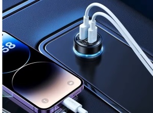 Incarcator auto rapid REMAX RCC338, PD+QC, 1 port USB-C, 1 port USB-A - Img 4