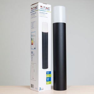 LAMPA GRADINA SOCLU GU10 80X80X50CM IP54 - NEGRU - Img 4