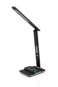 Lampa LED de birou ETA 1893 90000, 6.5 W, brat flexibil, LCD afisare ora si data, alarma, baza pentru incarcare wireless a telefonului - Img 2