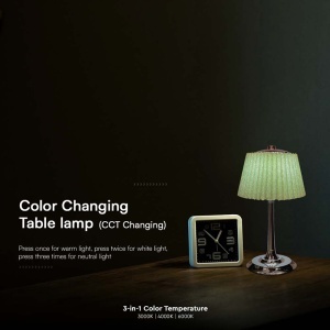 LAMPA LED MASA 1.5W 3IN1 DIMABIL - VERDE/CROM - Img 8
