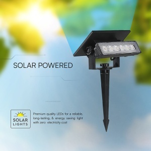 LAMPA LED SOLARA 0.9W 3000K 2IN1 MONTAJ PERETE + TARUS GRADINA IP65 - Img 5