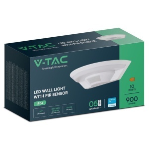 LAMPA PERETE LED 10W IP54 SENZOR DE MISCARE 3IN1 - ALB - Img 9
