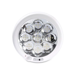 LAMPA PLAFON ROTUNDA CU SENZOR MISCARE SI ACUMULATOR