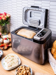 Masina de facut paine ETA Duplica II Origin 3147 90010, 850 W, 24 programe, capacitate 1.5 kg, dispenser automat ingrediente, afisaj Touch, Negru/Inox - Img 22