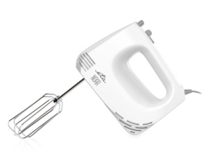 Mixer de mana ETA Noar II 2044 90000, 300 W, 5 viteze, functie TURBO, 2 carlige si 2 teluri, alb cu gri - Img 4