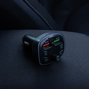 MODULATOR FM CU BLUETOOTH CU 2XUSB 1A - 3.1A + USB C 20W - Img 5