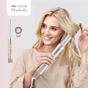 Ondulator ETA2323 90000 Fenite Pastels, 1400 W, ionizare, placi cu invelis ceramic, 3 trepte de temperatura, auriu - Img 7