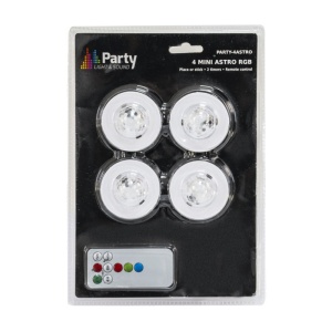 PACHET 4 MINI ASTRO RGB CU STROBOSCOP SI TELECOMANDA - Img 7
