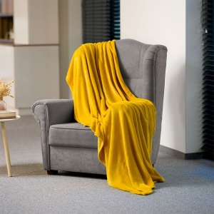 PATURA FLEECE POLAR 150X200CM GALBENA TEESA - Img 4