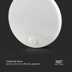 PLAFONIERA LED 15W IP20 SENZOR DE MISCARE 3IN1 - ALB - Img 4