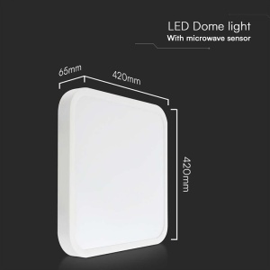 PLAFONIERA LED 30W IP44 CU SENZOR 4000K ALB NEUTRU - ALB - Img 6