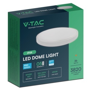 PLAFONIERA LED 36W IP44 6500K ALB RECE - ALB - Img 3