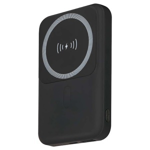 POWER BANK 10000MAH CU INEL MAGNETIC INCARCARE WIRELESS - NEGRU